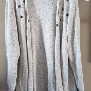 Torrid Men's Heather Gray Cardigan Sweater